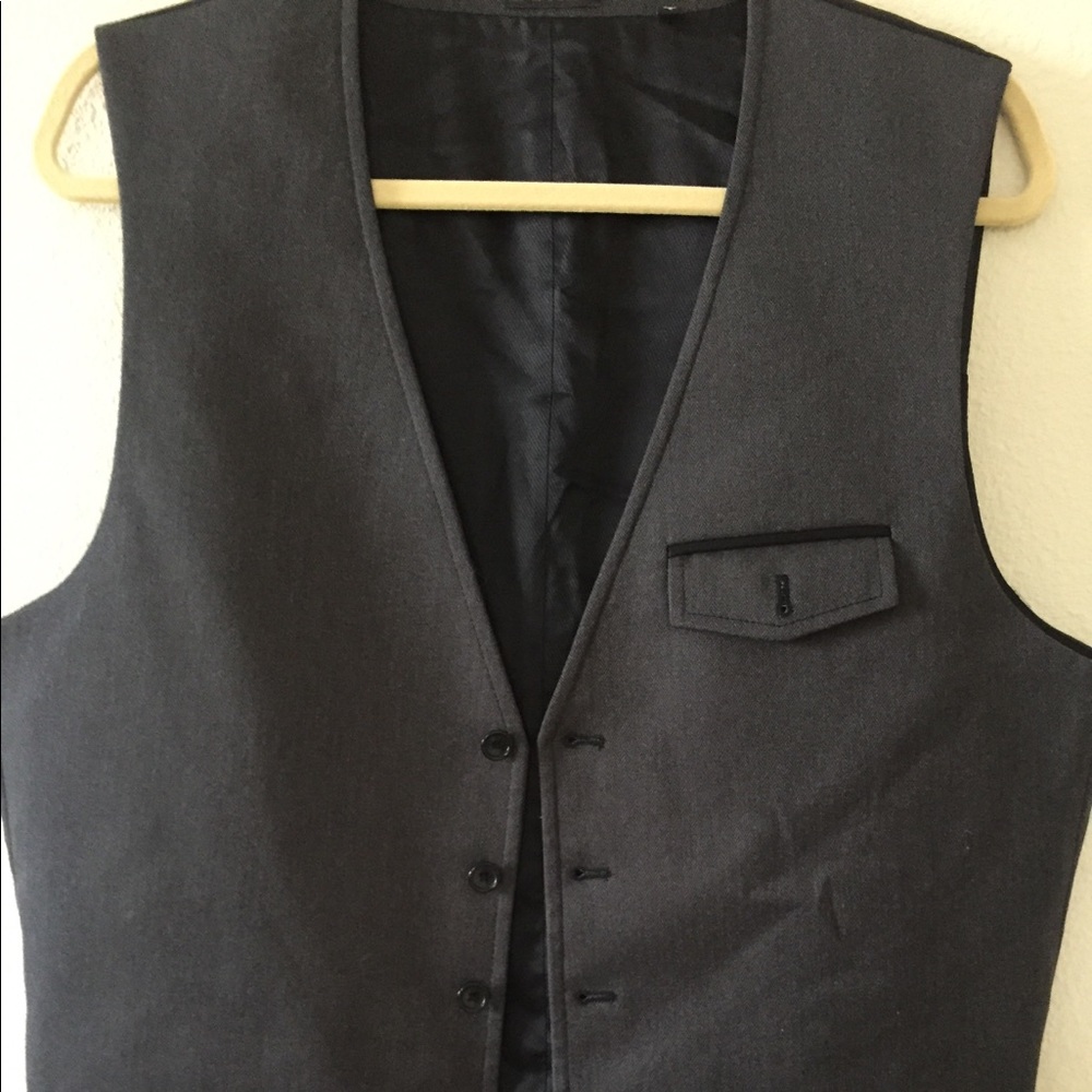 Dark gray vest